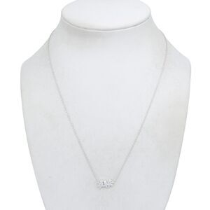 Estate Sterling Silver 925 Minimalist Perched Bird Necklace 18"